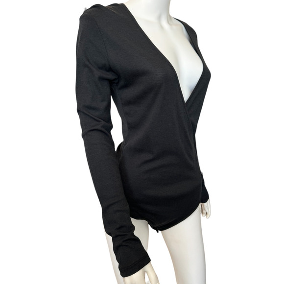 New ~ BA&SH ~ Celia Faux Wrap Bodysuit Size M MUST HAVE - Picture 7 of 10